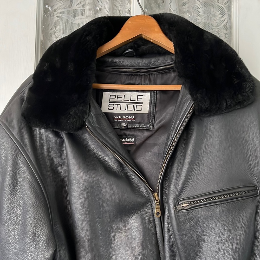 Wilson’s brand woman’s warm  XLg leather hip length jacket .
